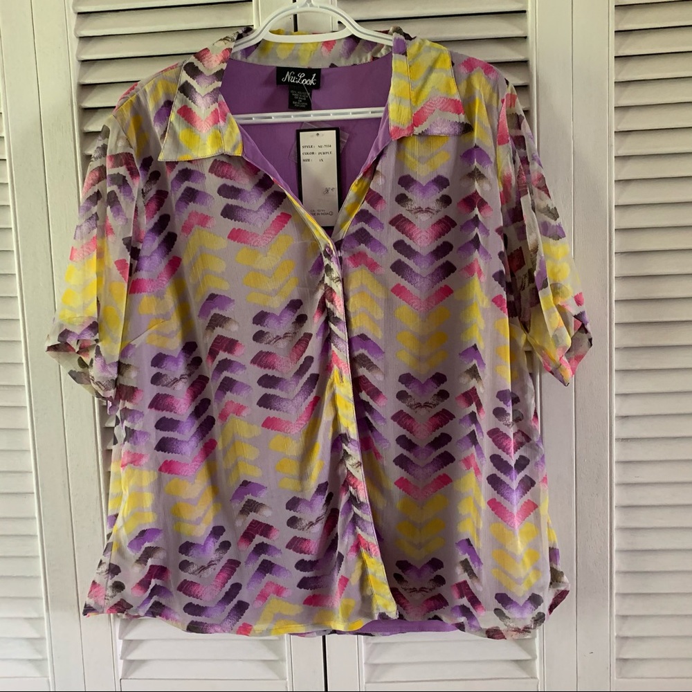 ✨Host Pick ✨NWT NuLook Ladies Blouse